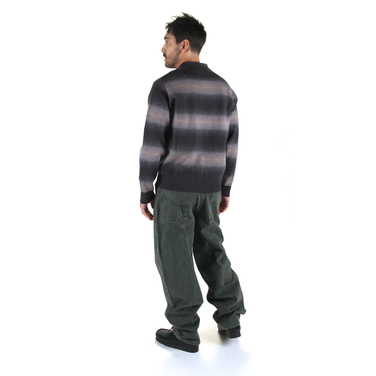 Dime - Striped Rugby Knit
Color : Charcoal Multi