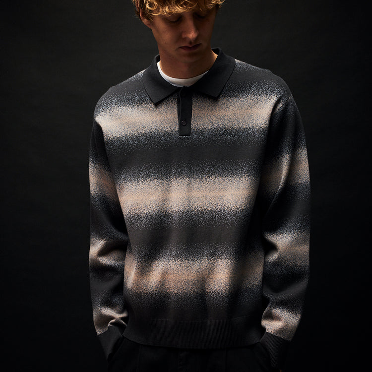 Dime - Striped Rugby Knit
Color : Charcoal Multi