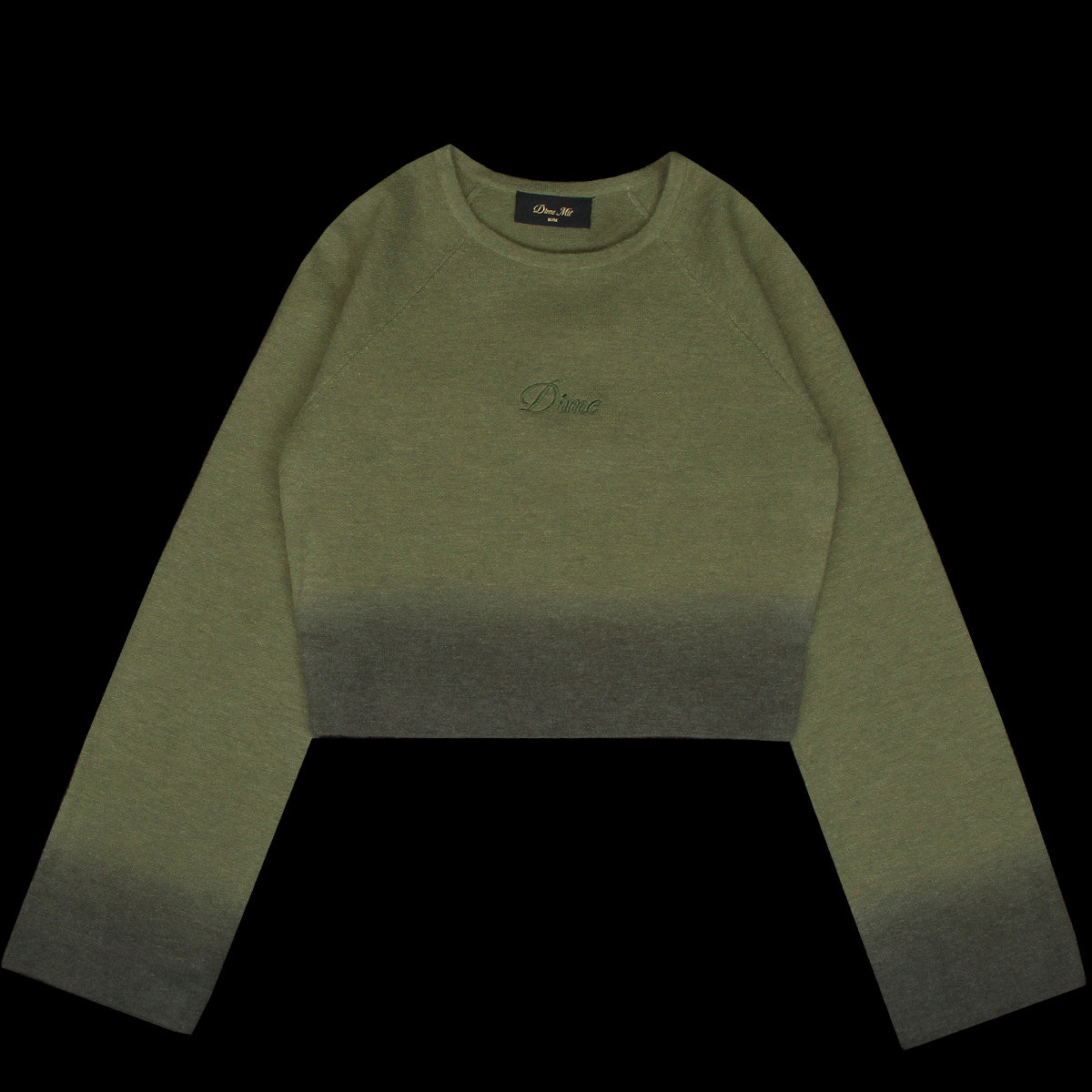 Dime - Women's Cropped Mohair Knit
Color : Gradient Olive