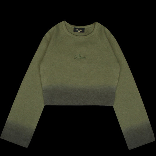 Dime - Women's Cropped Mohair Knit
Color : Gradient Olive