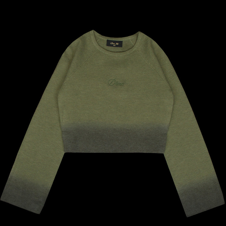 Dime - Women's Cropped Mohair Knit
Color : Gradient Olive