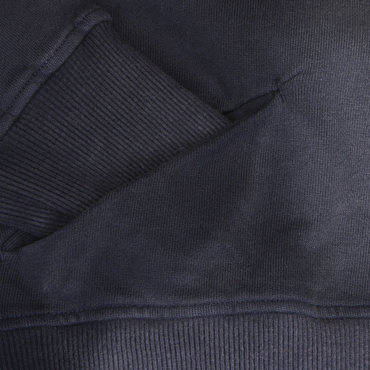 Dime - Women's Cropped Zip Hoodie
Color : Navy Washed