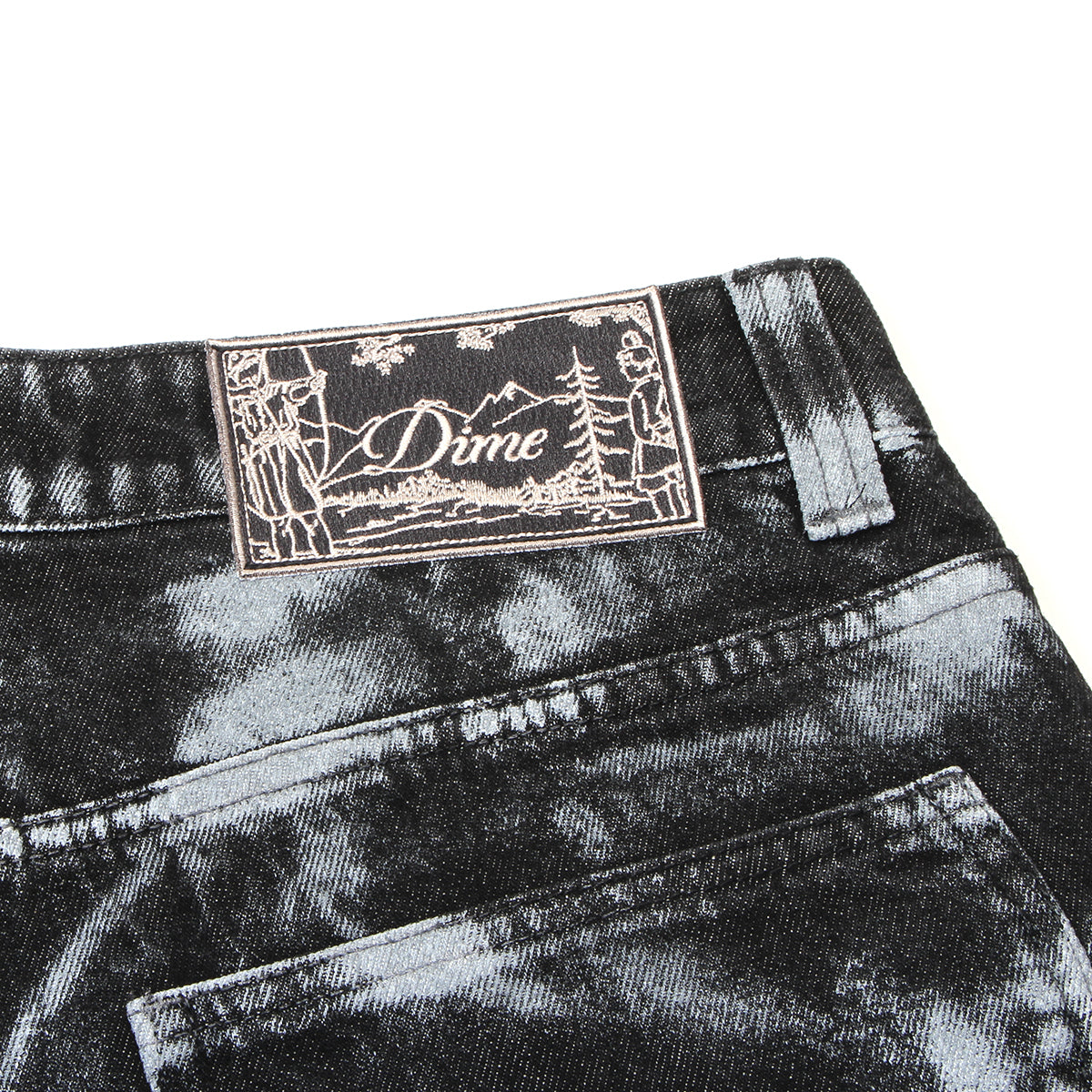 Dime - Baggy Denim Pants
Color : Black / White Pant