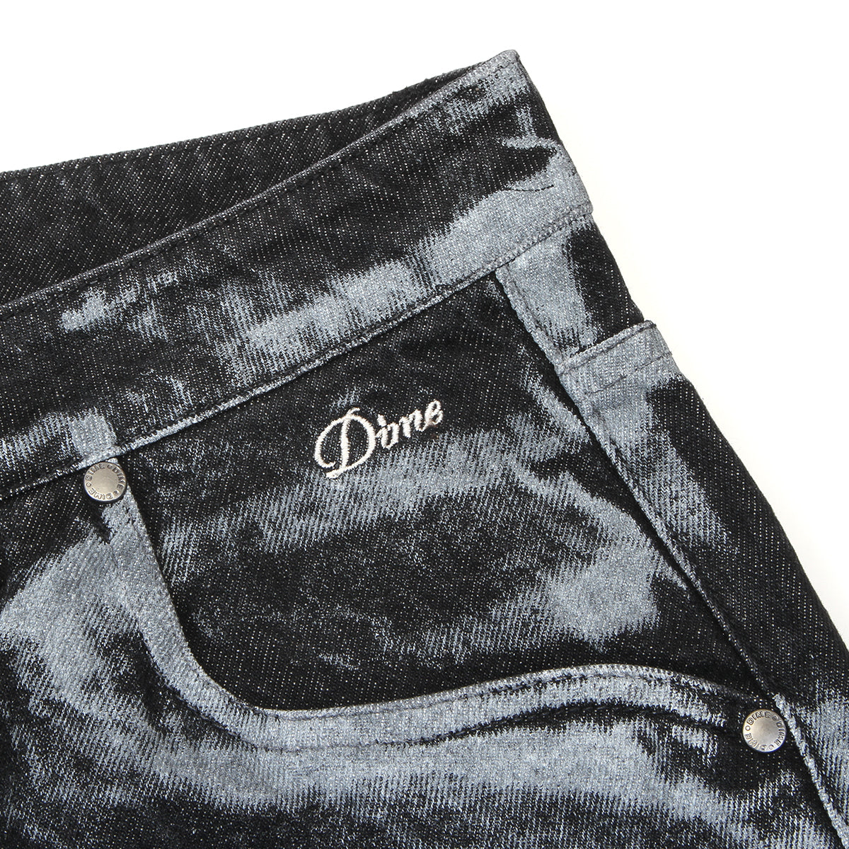 Dime - Baggy Denim Pants
Color : Black / White Pant