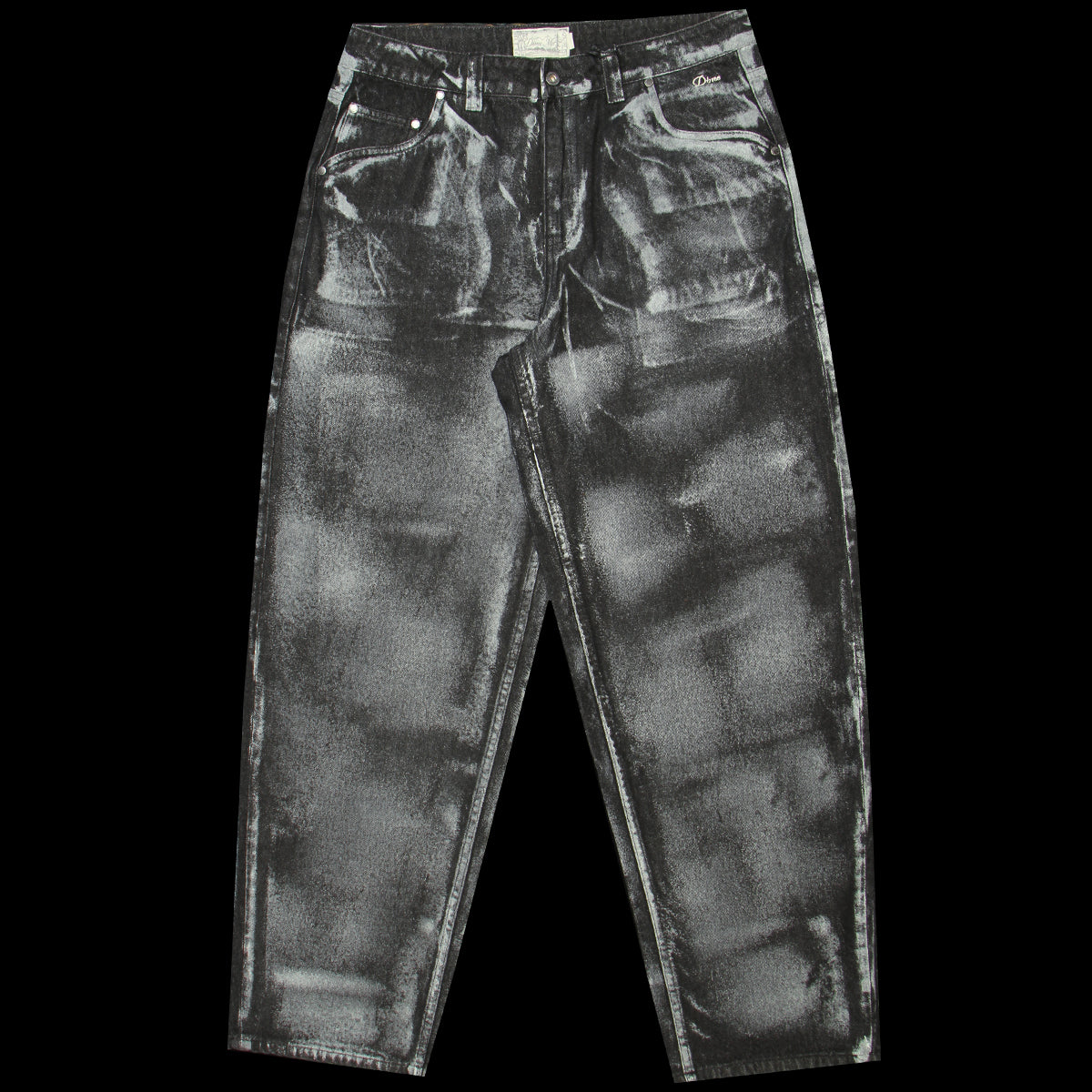 Dime - Baggy Denim Pants
Color : Black / White Pant