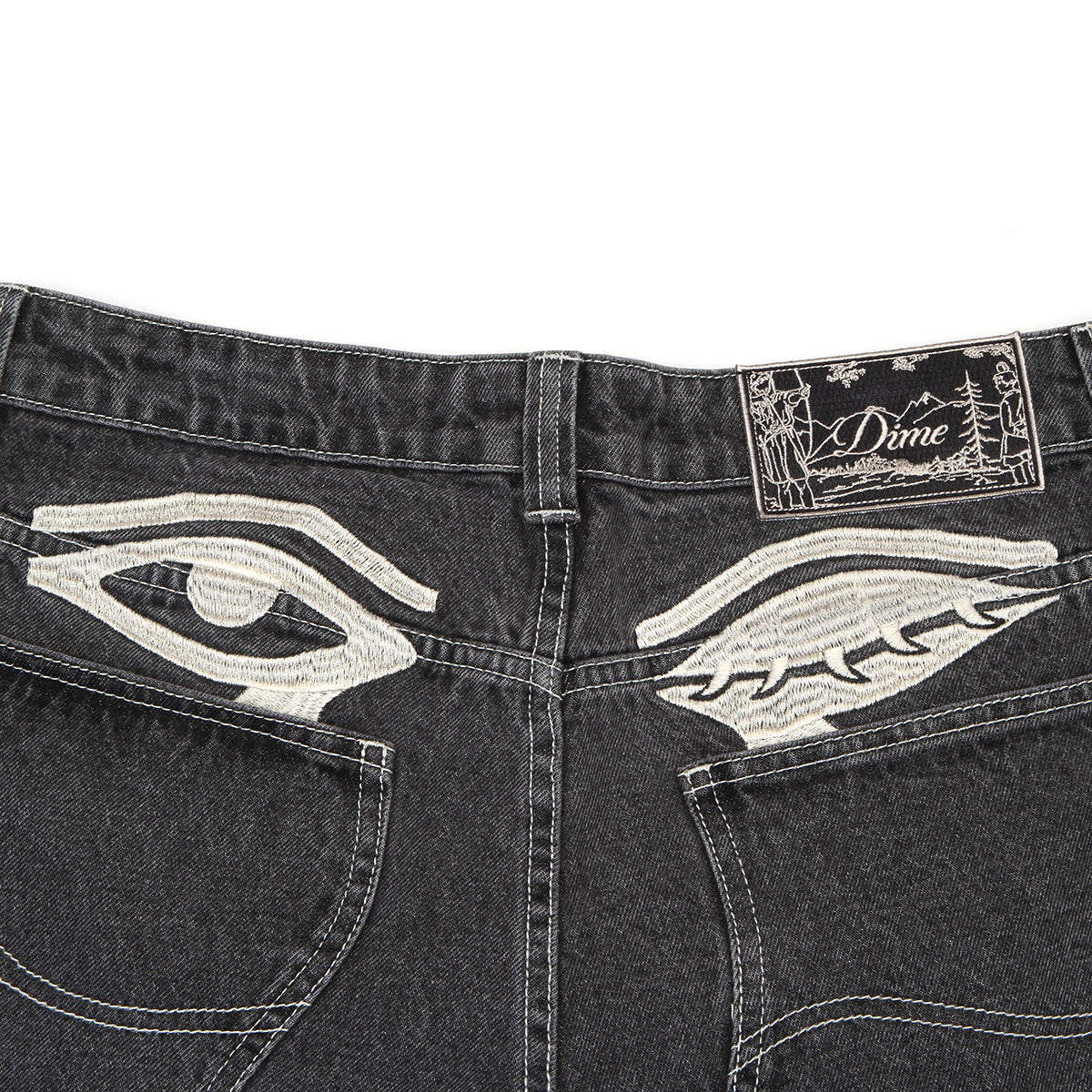Dime - Baggy Wink Denim Pants
Color : Faded Black