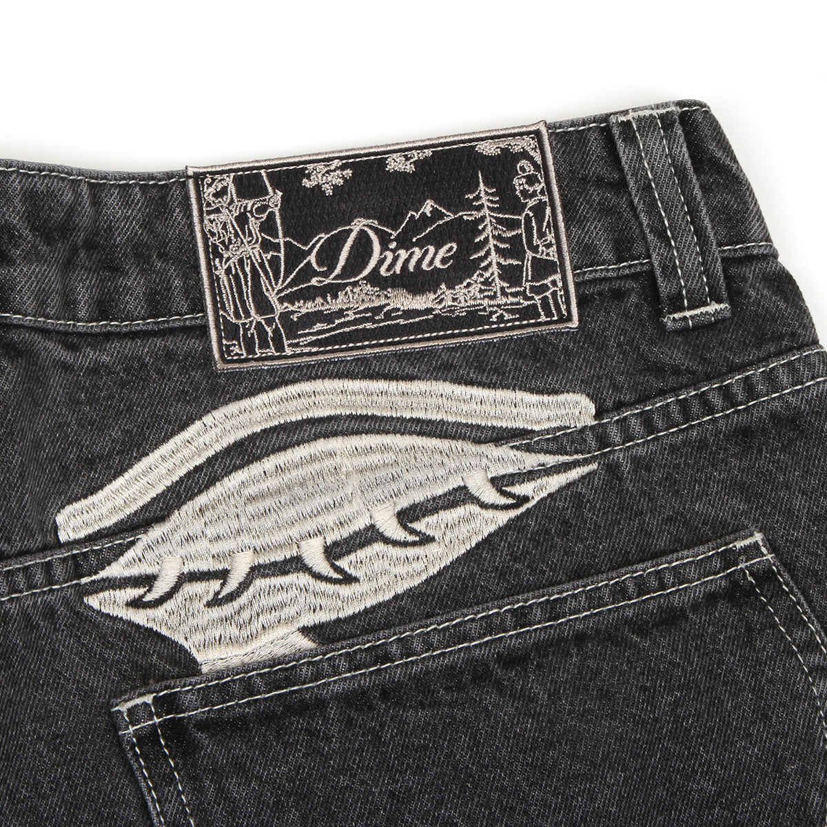 Dime - Baggy Wink Denim Pants
Color : Faded Black