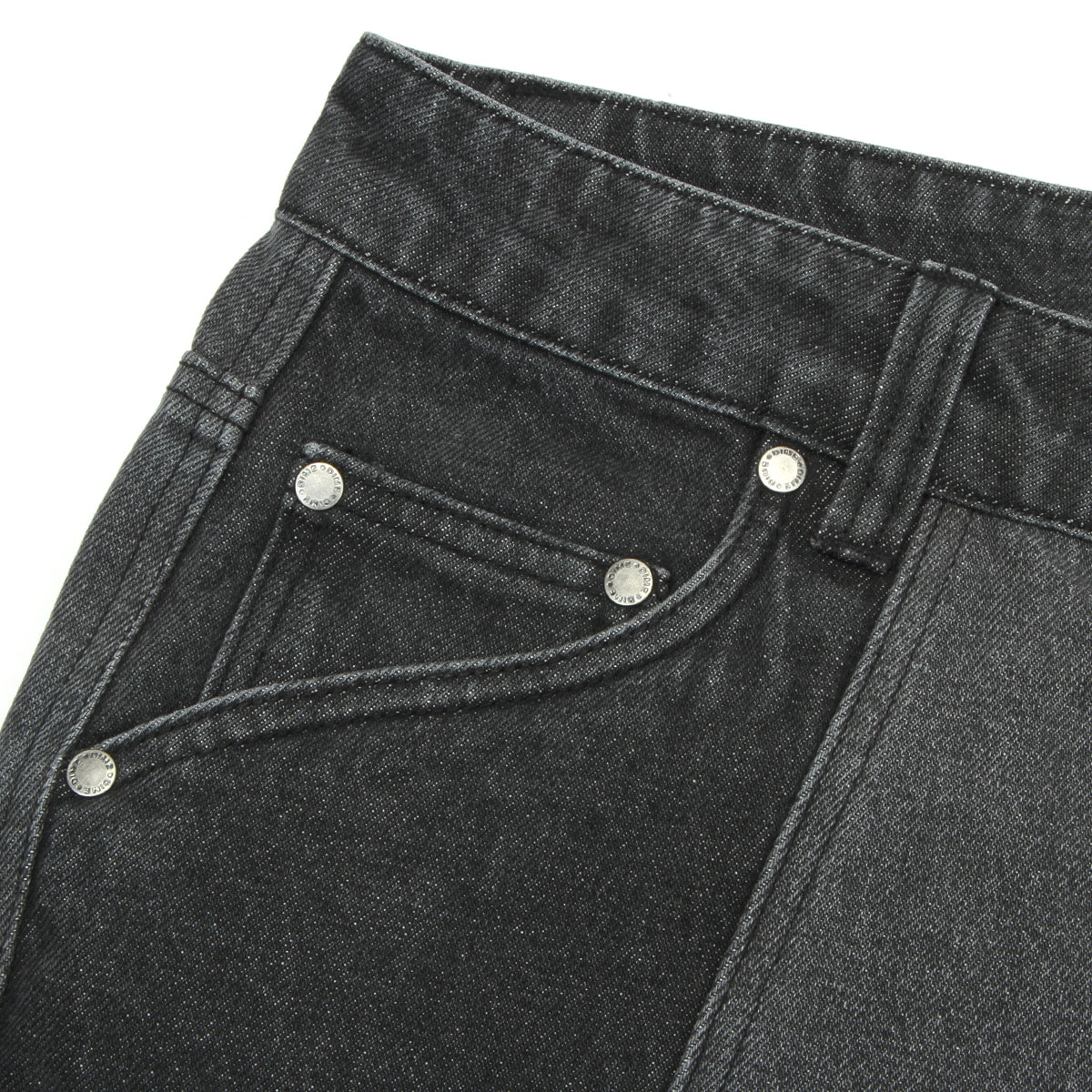 Dime | Blocked Relaxed Denim Pants Black Washed