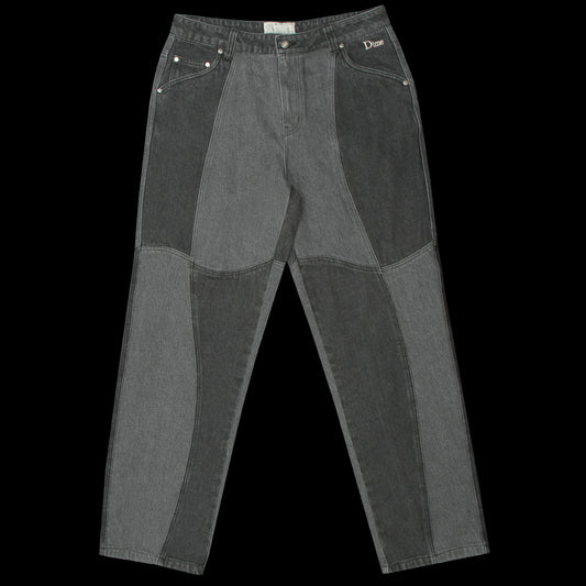 Dime | Blocked Relaxed Denim Pants Black Washed