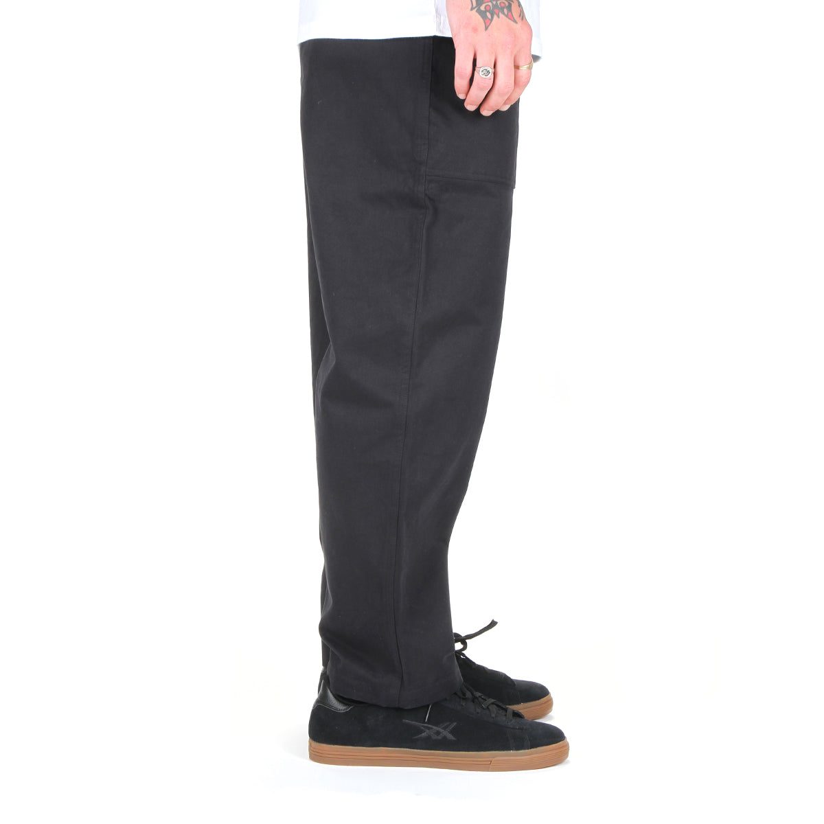 Belted Twill Pants