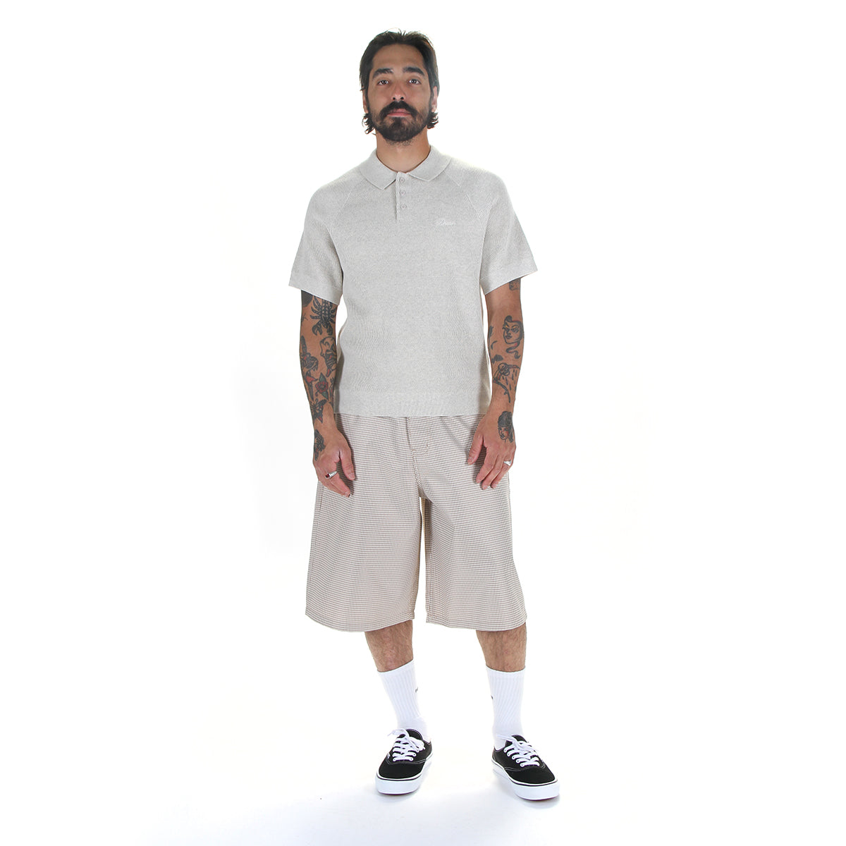 Dime - Cable Knit Polo
Color : Oatmeal