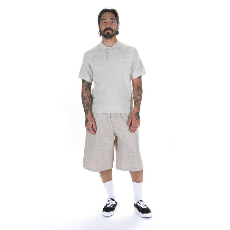 Dime - Cable Knit Polo
Color : Oatmeal
