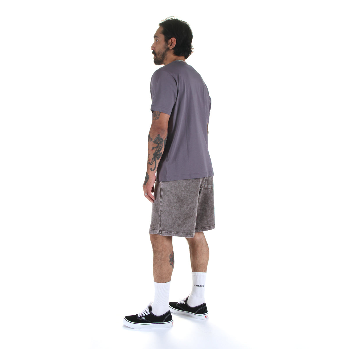 Dime - Classic Jersey Sweatshorts
Color : Brown Washed