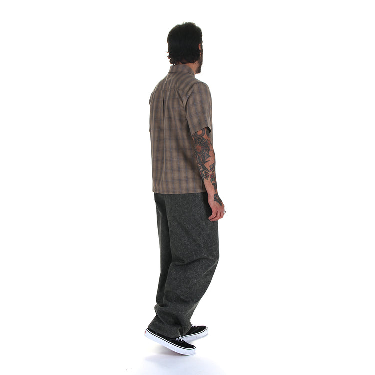 Dime - Plaid Button Up Shirt
Color : Brown