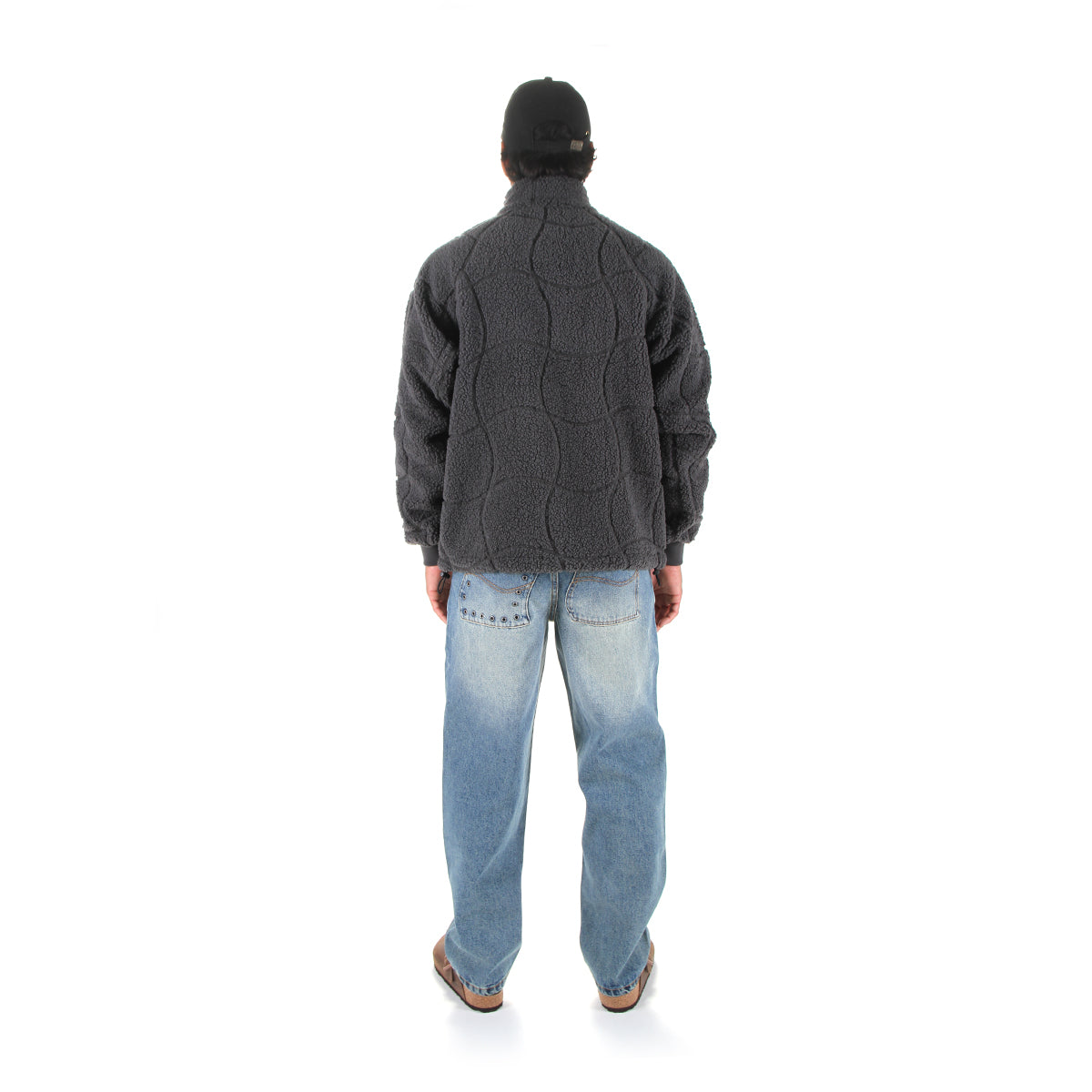 Dime | Coverstitch Sherpa Fleece
Color : Charcoal