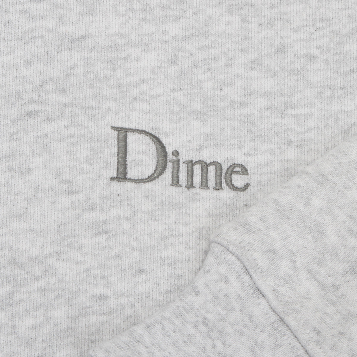 Dime Classic Small Logo Hoodie Ash