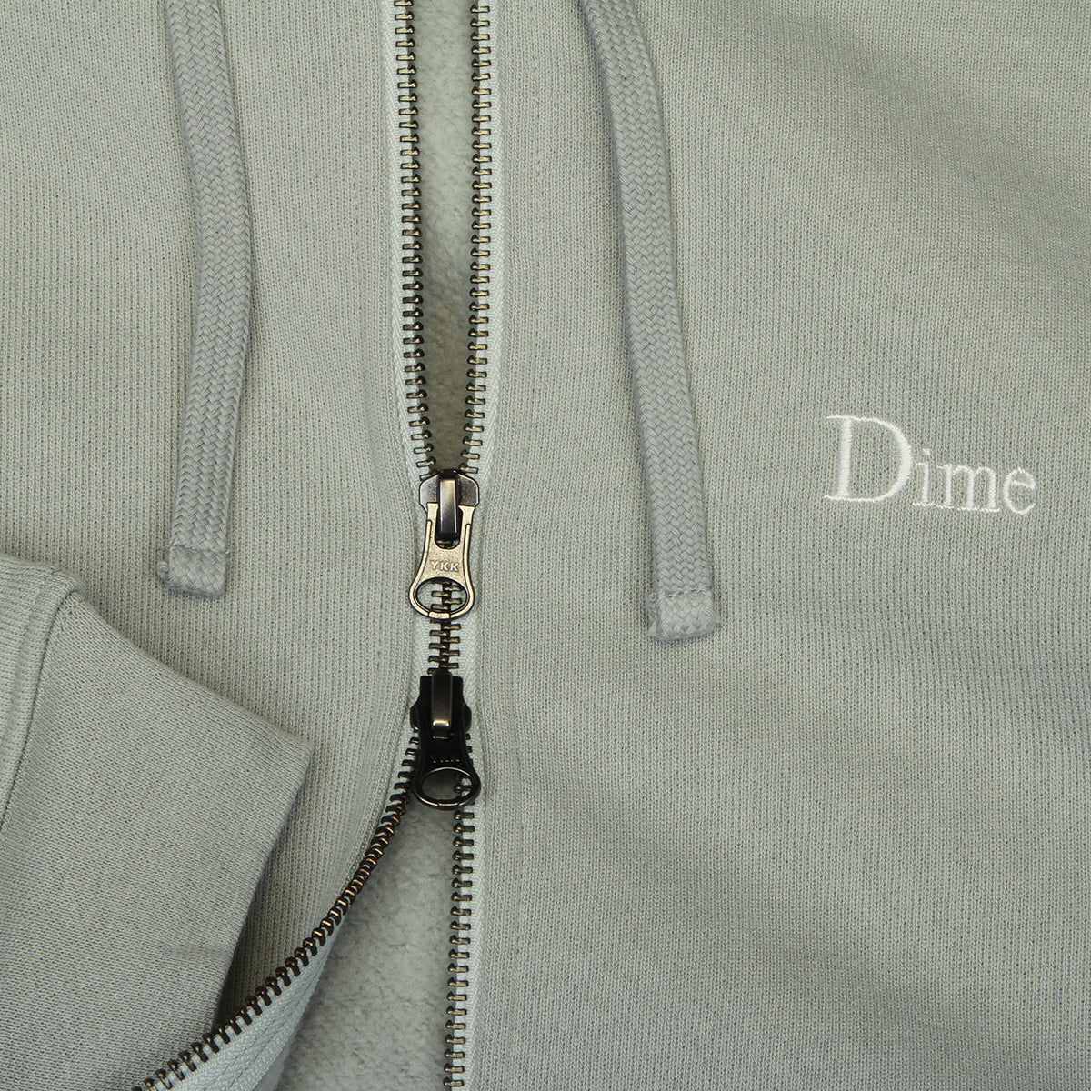 Dime - Classic Small Logo Zip Hoodie
Color : Iron