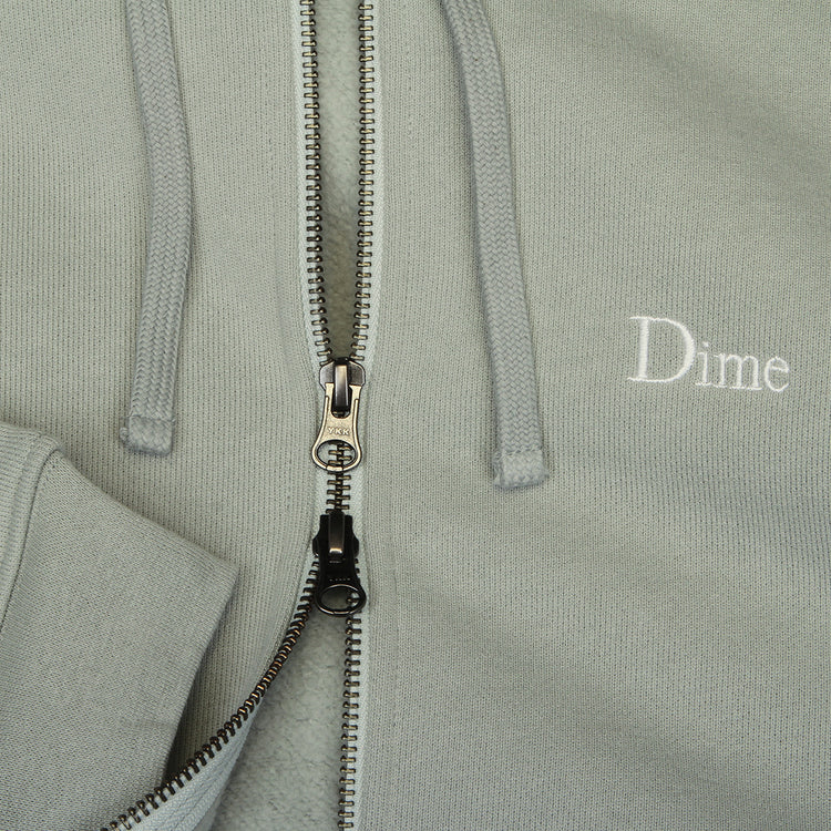 Dime - Classic Small Logo Zip Hoodie
Color : Iron