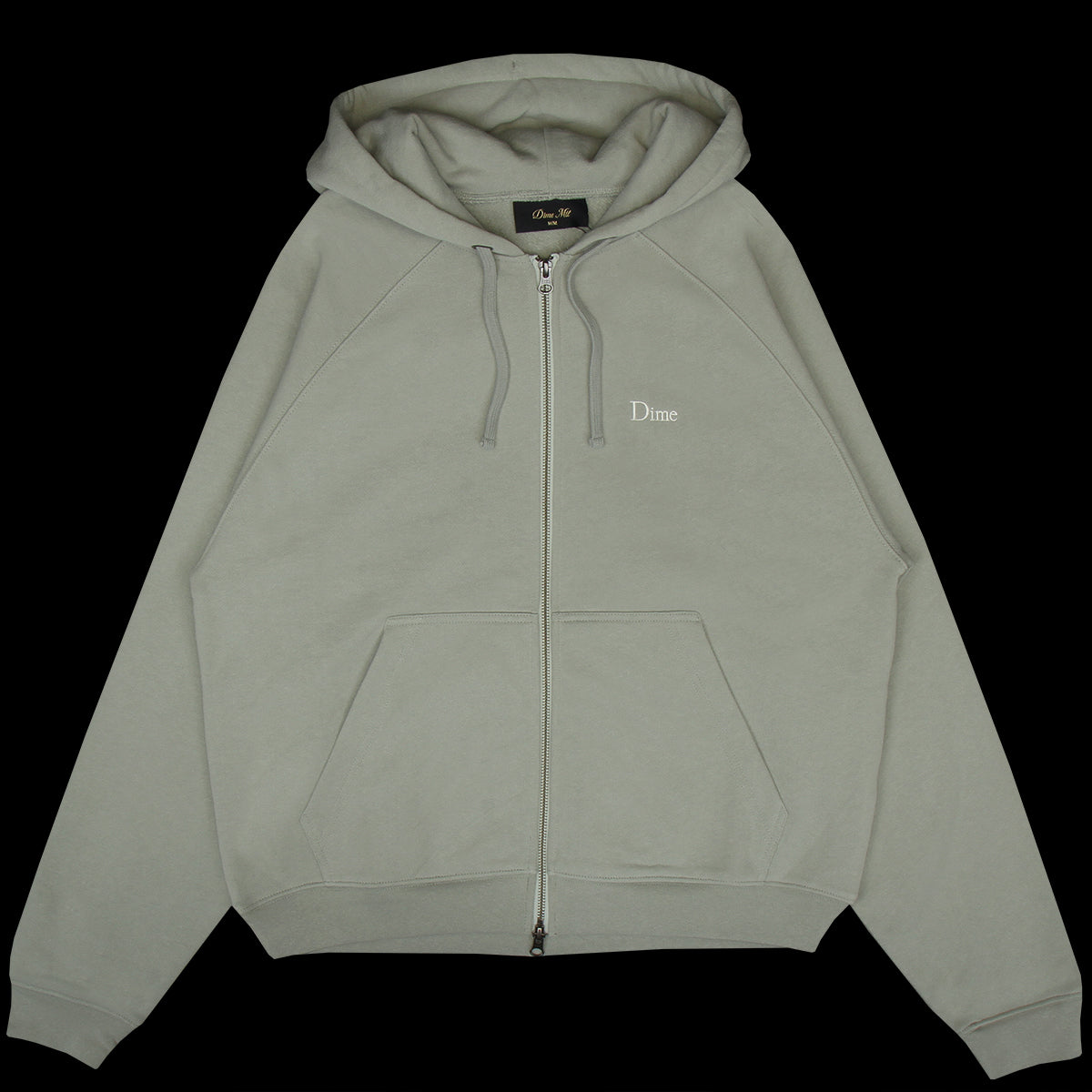 Dime - Classic Small Logo Zip Hoodie
Color : Iron