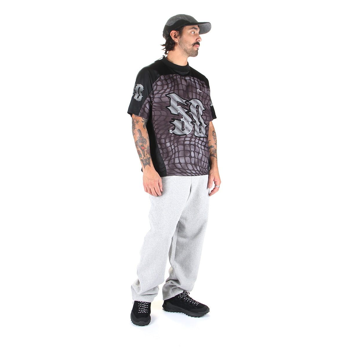 Dime - Cursive Small Logo Sweatpants
Color : Heather Grey