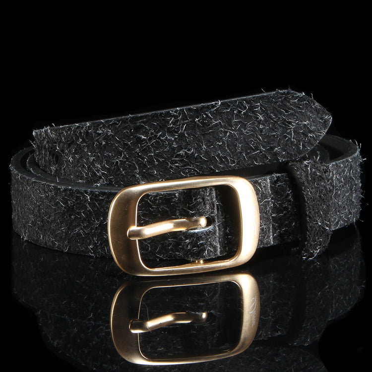 Dime - Dress Leather Belt
Color : Shaggy Black