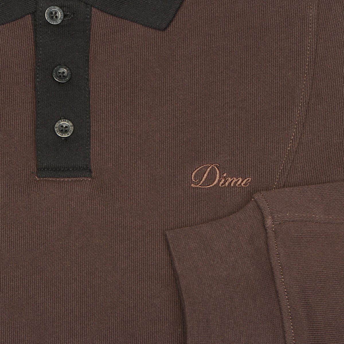 Dime - French Terry Rugby
Color : Brown