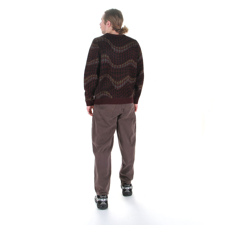 Dime | Houndstooth Knit
Color : Burgundy