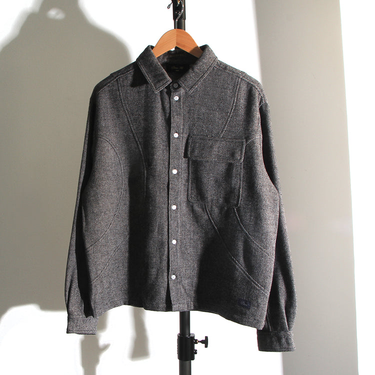 Dime - Wool Overshirt
Color : Silver