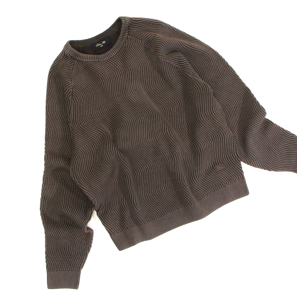 Dime - Wave Knit Sweater
Color : Brown