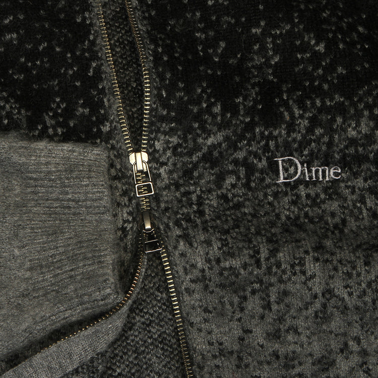 Dime - Mohair Double Zip Knit
Color : Black / Charcoal