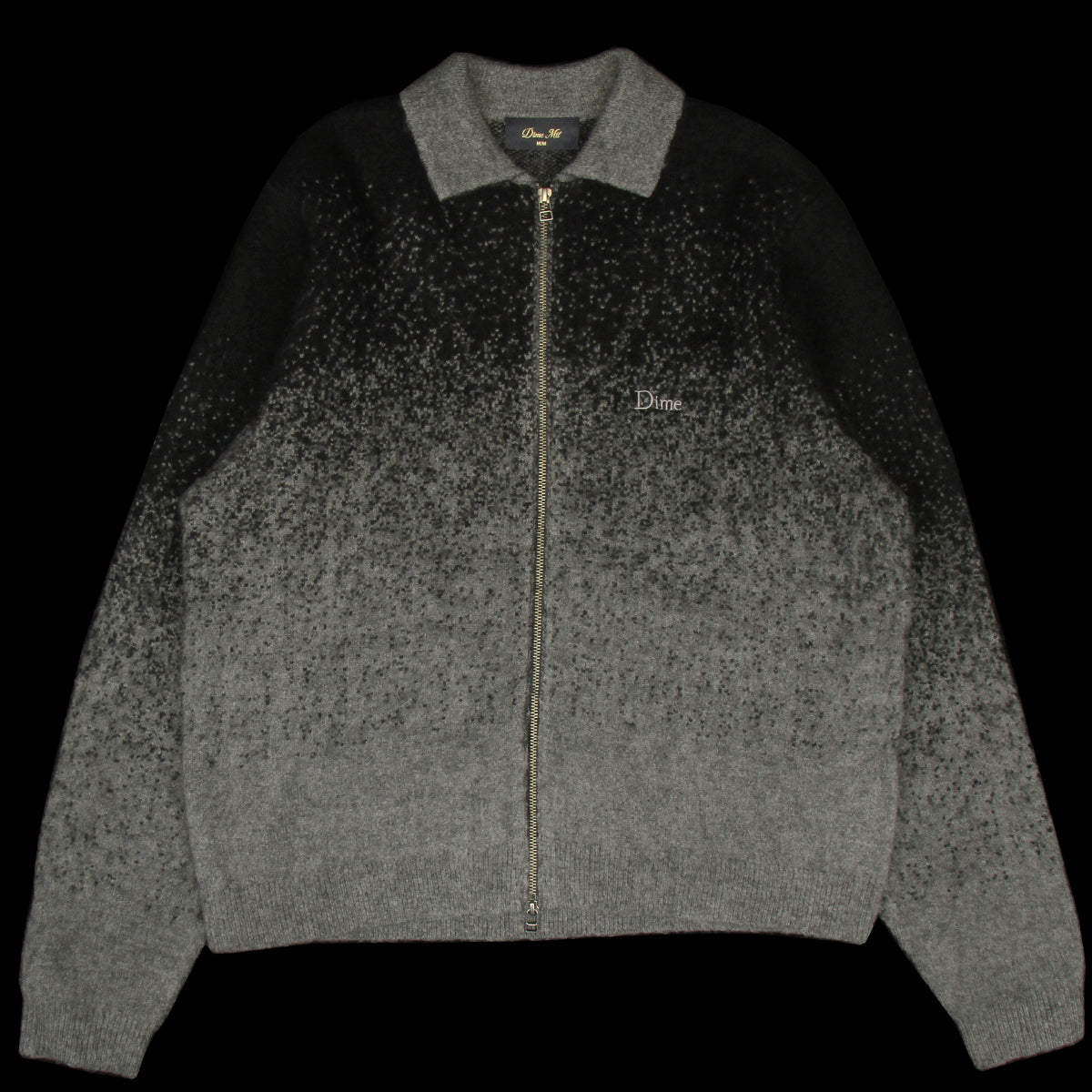 Dime - Mohair Double Zip Knit
Color : Black / Charcoal