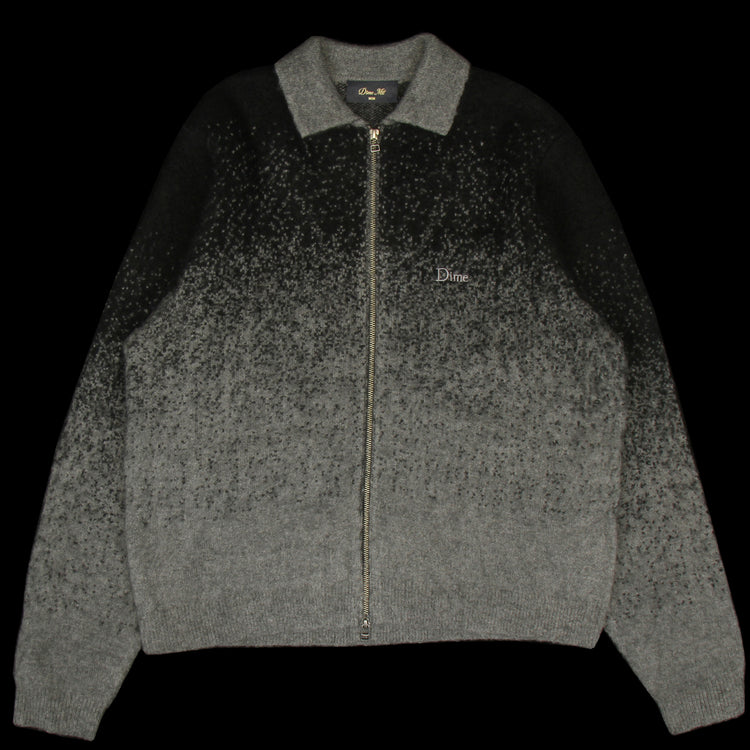 Dime - Mohair Double Zip Knit
Color : Black / Charcoal