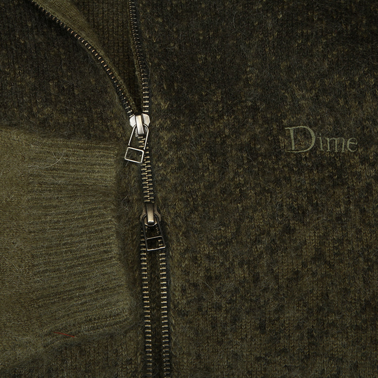 Dime - Mohair Double Zip Knit
Color : Forest