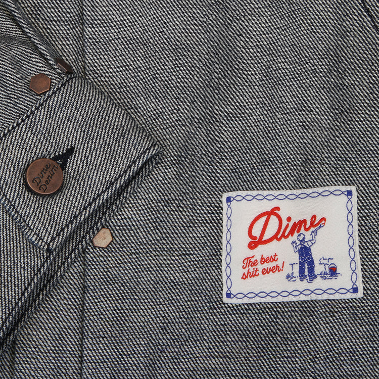 Dime - Pleated Denim Jacket
Color : Reversed Indigo