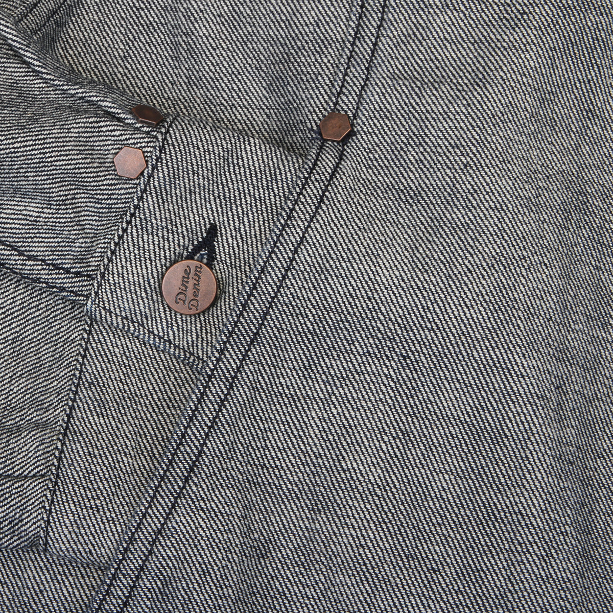 Dime - Pleated Denim Jacket
Color : Reversed Indigo
