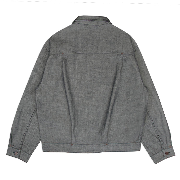 Dime - Pleated Denim Jacket
Color : Reversed Indigo