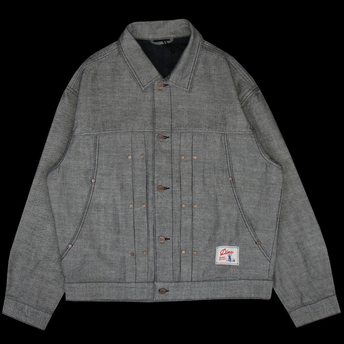 Dime - Pleated Denim Jacket
Color : Reversed Indigo