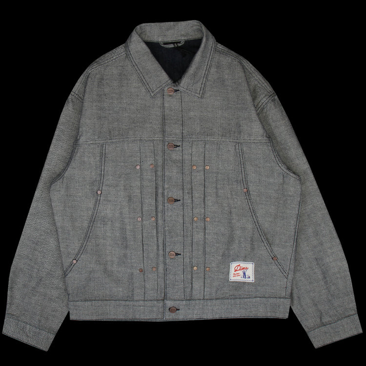 Dime - Pleated Denim Jacket
Color : Reversed Indigo