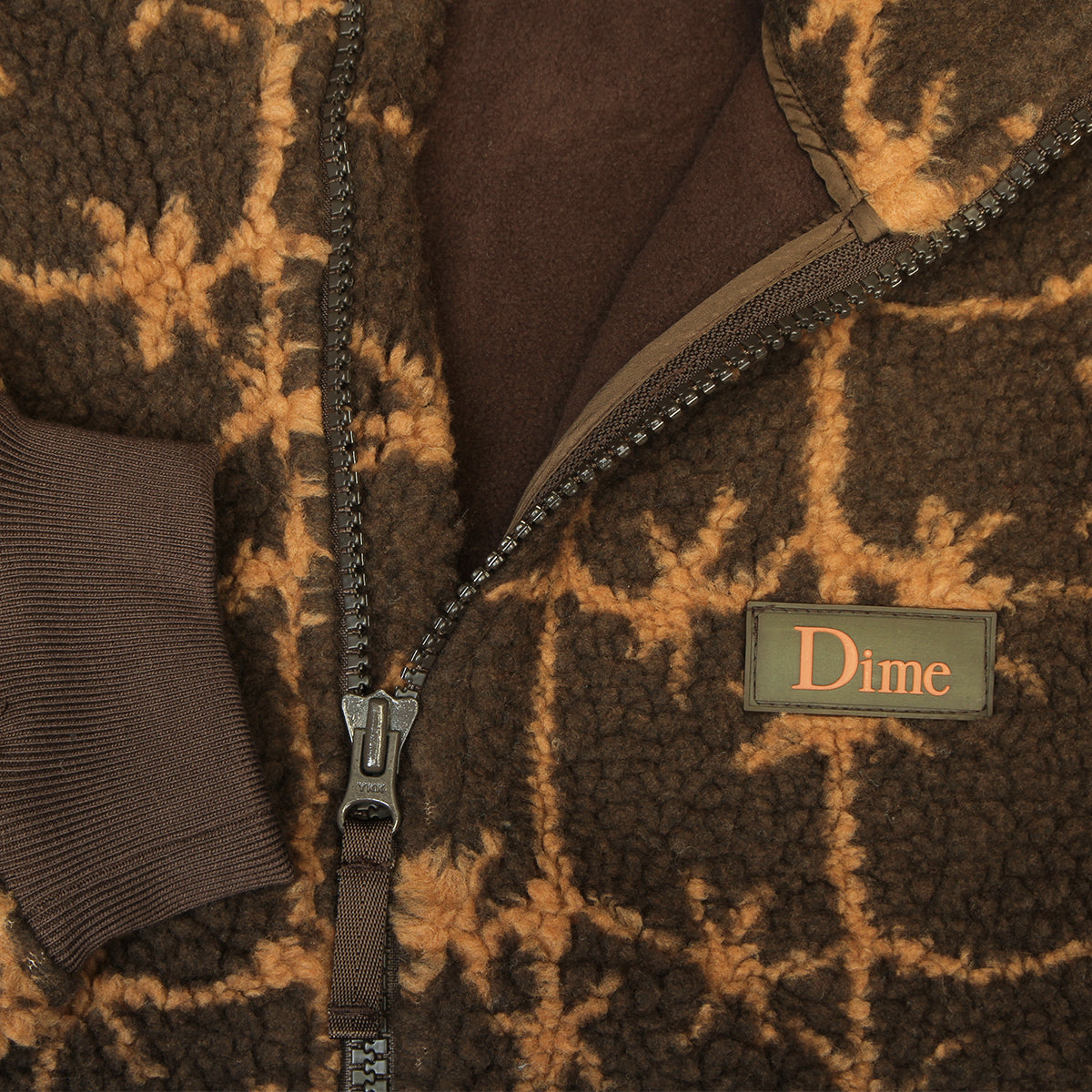 Dime - Polar Fleece Sherpa Zip
Color : Brown