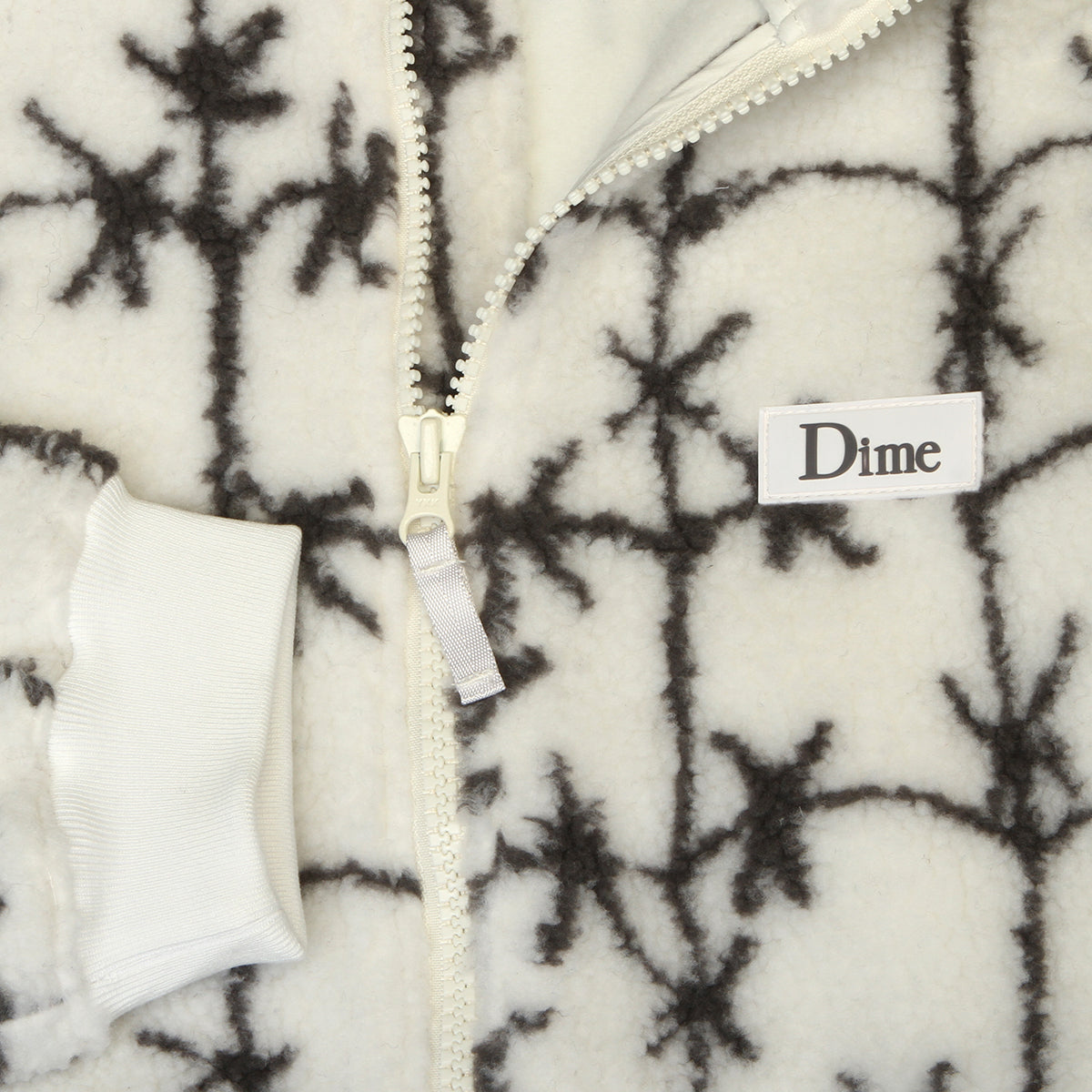 Dime - Polar Fleece Sherpa Zip
Color : White