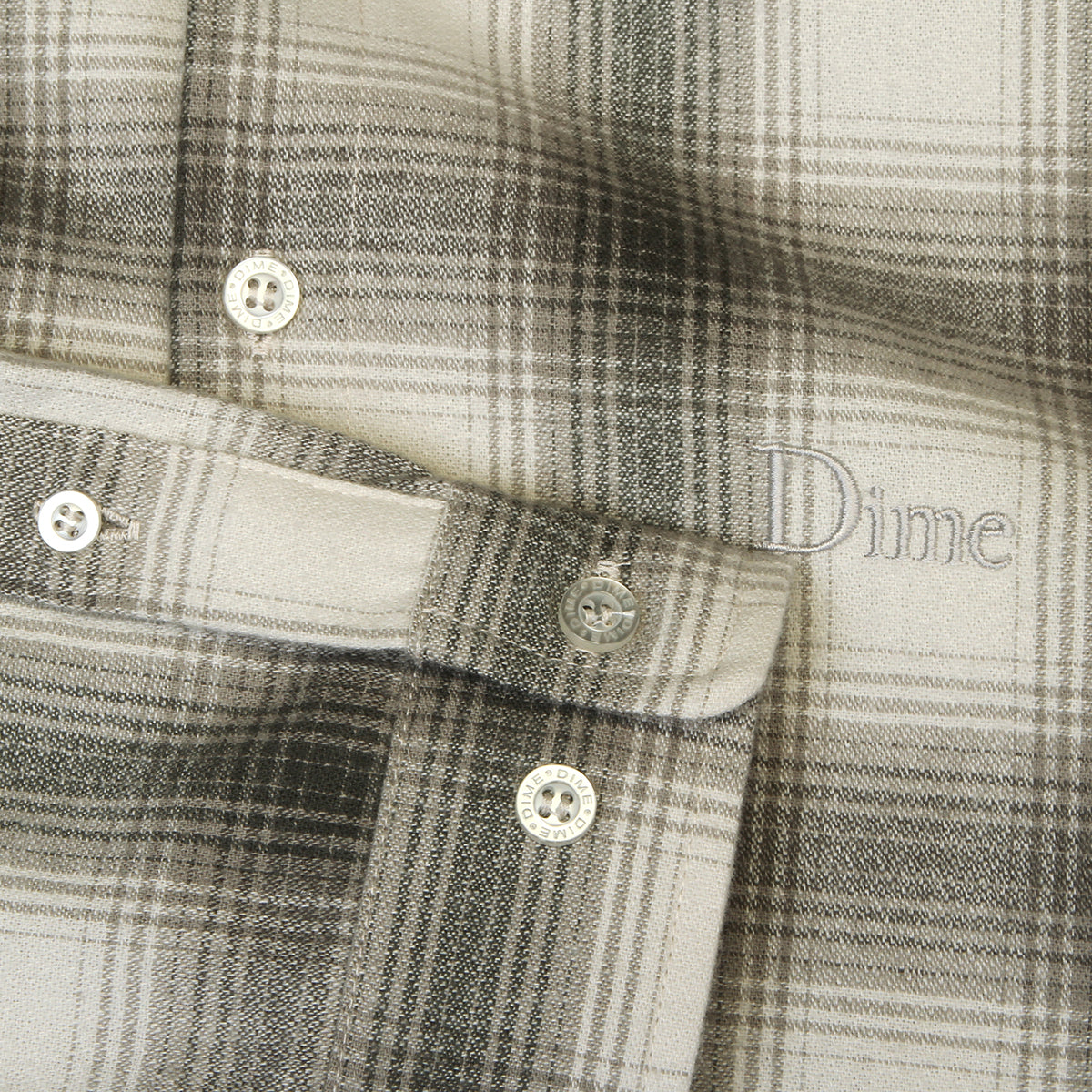 Dime - Premium Flannel Shirt
Color : Light Gray