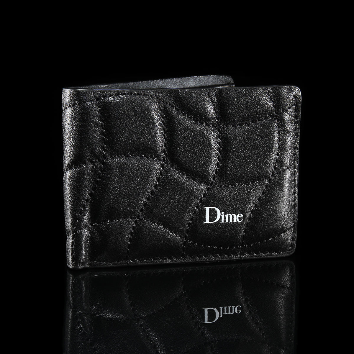 Dime Quilted Bifold Wallet Black