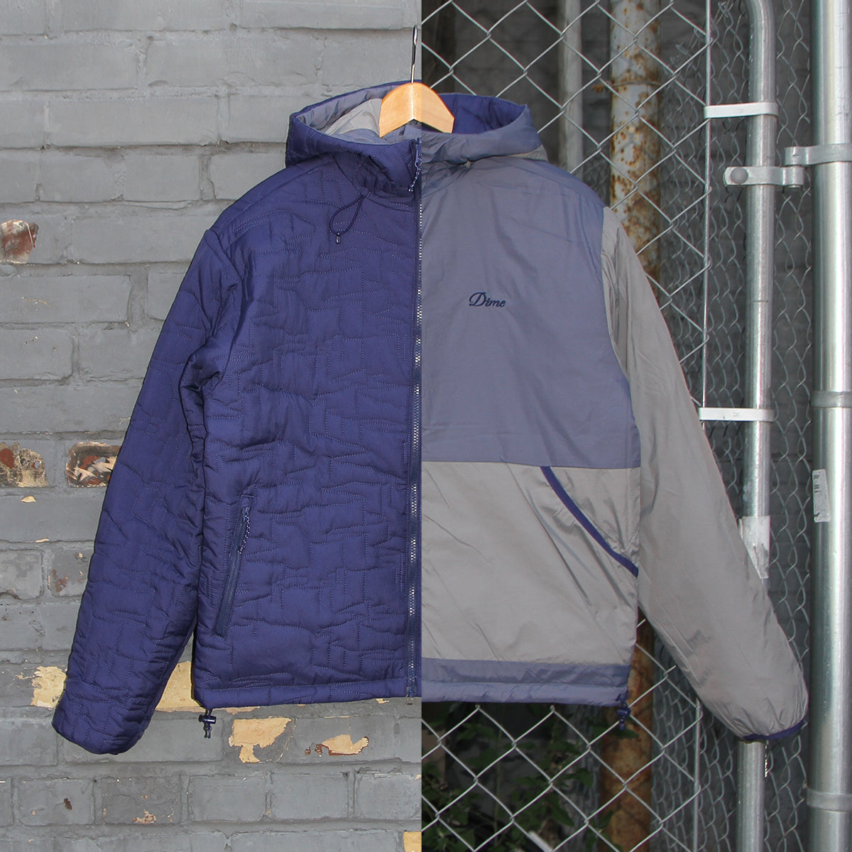 Dime - Reversible Insulated Jacket
Color : Blue Iris