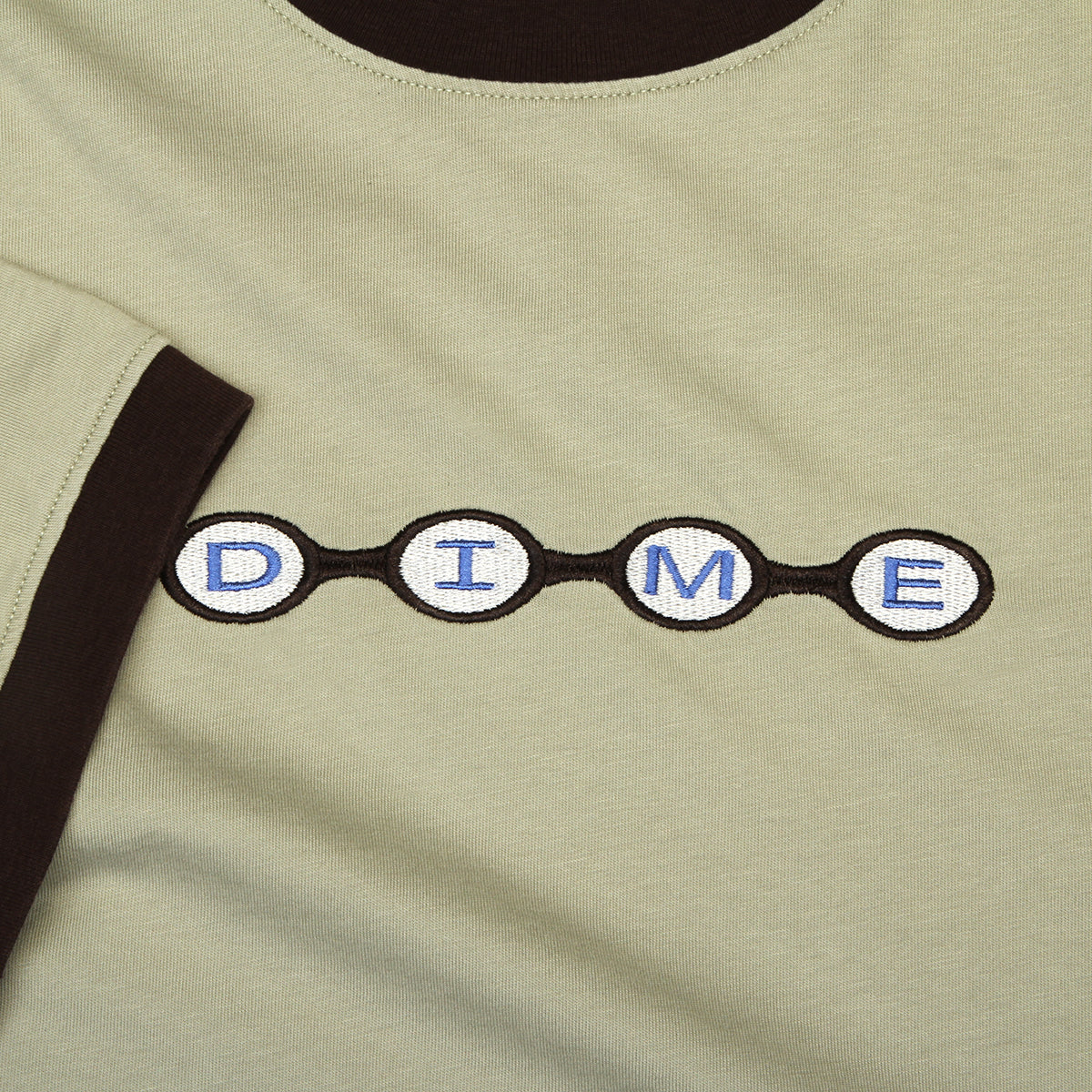 Dime - Space Ringer T-Shirt
Color : Sage