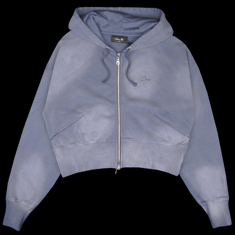 Dime - Women's Cropped Zip Hoodie
Color : Lavender Washed