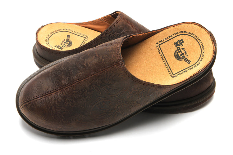 Dr. Martens - San Mule
Style # 43606200
Color : Dark Brown Floral