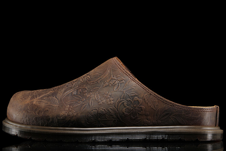 Dr. Martens - San Mule
Style # 43606200
Color : Dark Brown Floral