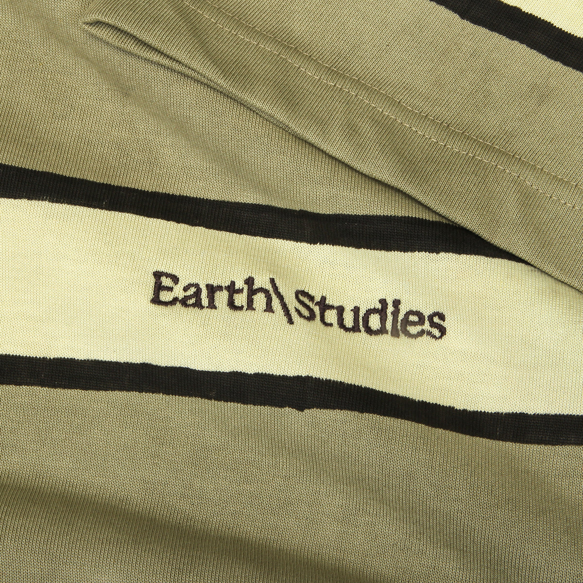 Earth Studies - Mission Control Stripe T-Shirt
Style # MS-114
Color : Pumice Block Print