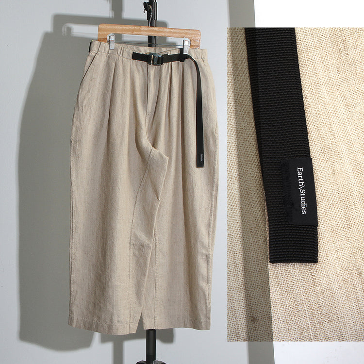 Earth Studies - Pleated Trouser
Style # MP-111
Color : Natural Linen