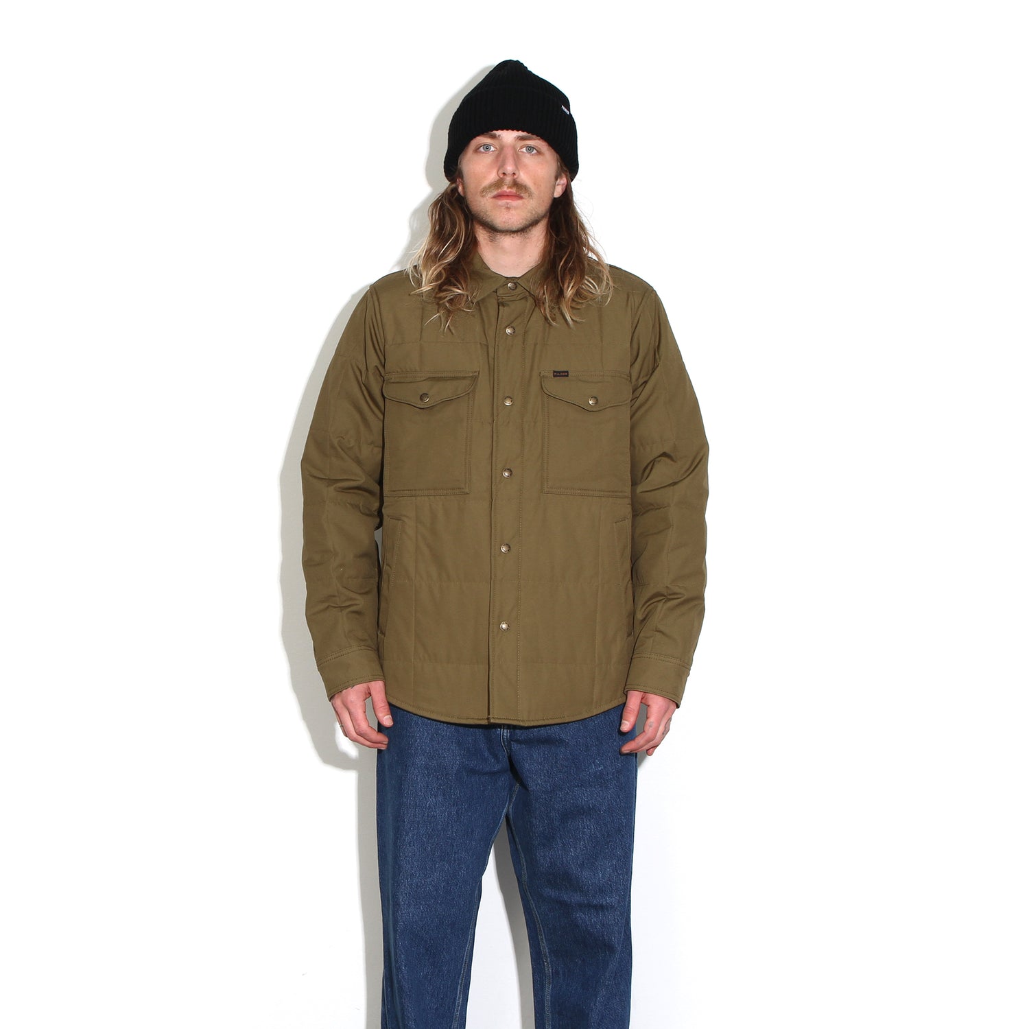 Filson | Cover Cloth Quilted Jac-Shirt Olive Drab
